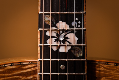 hibiscus ukulele inlay